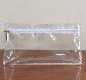 <b>Clear</b> PVC Toiletry <b>Bag</b> Cosmetic <b>Bag</b> 18 X 12 Size Zippered Makeup <b>Storage</b> Organizer PVC Toiletry <b>Bag</b> with your Logo Print - Product Image 2