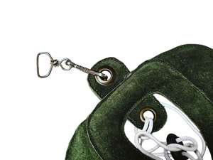 DISCOVER IMPEX Señuelo de cetrería de cuero de gamuza verde para entrenamiento de halcones y aves de presa, con cuerda y patrón de camuflaje - Product Image 4