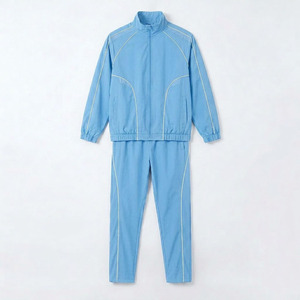 2026 Wholesale Custom Logo <b>Mens</b> Lightweight Polyester Waterproof Breathable Tracksuit 2 Piece Piping Windbreaker Jacket <b>Pants</b> - Product Image 3
