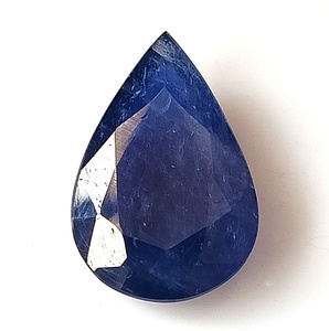 Saphir bleu naturel de Birmanie de 8,65 carats, taille poire, 11,5x17x5mm, non chauffé, pierre précieuse non montée - Product Image 3