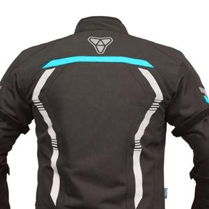 Chaqueta corta para montar en motocicleta para hombre, equipo de turismo textil impermeable con tiras reflectantes, protección de armadura para verano e invierno - Product Image 6