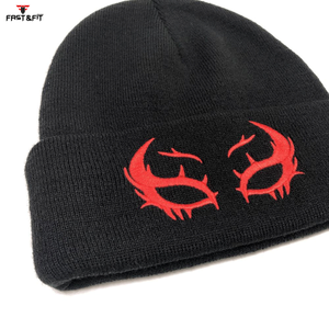 Customizable High Quality Unisex <b>Fleece</b> <b>Beanie</b> Hat 100% Cotton Breathable Waterproof 3D Embroidery Custom Logo Multi-Color - Product Image 5