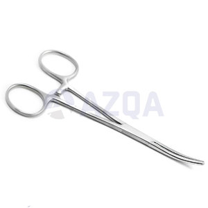 Pinzas de Pean Curvas con Bloqueo, Hemostato de Acero Inoxidable, Instrumento Quirúrgico Dental, Mordazas Dentadas, Bloqueo de Trinquete, Reutilizables, Aprobadas por la CE - Product Image 2