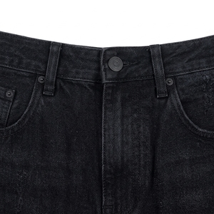 Personaliza tu Marca: Pantalones Cortos de Mezclilla Unisex al por Mayor para Hombre, Corte Bootcut, Cintura Media, Estilo Vintage, Casual de Verano, Streetwear con Botones Delanteros - Product Image 6