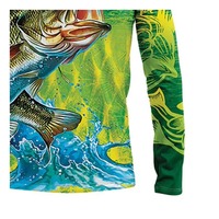 Maillot de pêche personnalisé à coupe ajustée en tricot, séchage rapide, protection UV, respirant, pour clubs, équipes et événements