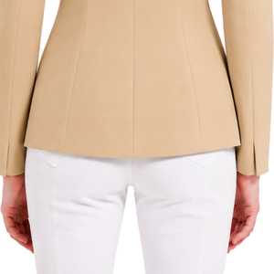 Chaqueta Ecuestre Camel para Mujer, Blazer de Equitación Elegante, Abrigo para Competición Hípica, Personalizado OEM ODM, Venta al Por Mayor, Moda - Product Image 6