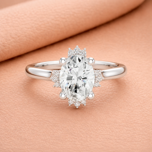 Elegante Anillo de Compromiso con Diamantes Marquise en Oro Amarillo, Blanco y Rosa, Joyería Nupcial Minimalista de Lujo para Mujer, Regalo de Aniversario - Product Image 2