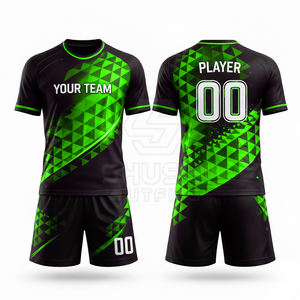 Ensemble de maillots de sport personnalisables pour hommes, maillot de football court vierge, vêtements d'entraînement à vendre, uniforme de football - Product Image 6