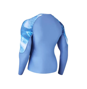 <b>Custom</b> Made Polyester Men's Rash Guard In High Quality <b>Compression</b> <b>Shirt</b> with Sun Protection Feature in Customizable <b>Design</b> - Product Image 6