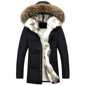 Parka de Invierno de Lujo para Hombre, Chaqueta de Plumón con Capucha de Piel, Abrigo Acolchado Cálido y Resistente, Impermeable, Cortavientos, Aislado para Frío Extremo - Product Image 5