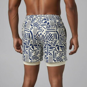 Mens Compression Baselayer Short with Micro Mesh Outer Double Layer for Basketball Running Gym <b>Athletic</b> <b>Support</b> Wholesale - Product Image 2