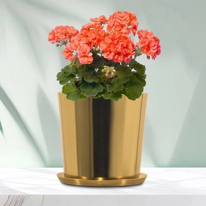 Classy Black Metal Planter <b>Stand</b> Square Outdoor Garden <b>Plant</b> Pot Minimalist Design for Flower Green <b>Plant</b> - Product Image 2