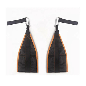 Custom Logo Heavy Duty Ab Straps with Steel Hooks, Adjustable Support for Gym, Core Workouts, Weightlifting - Product Image 4