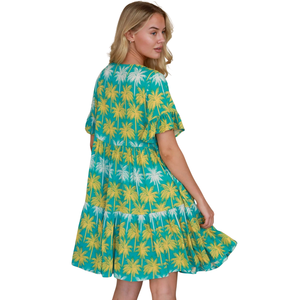 Vestido Mini Estampado para Mujer, Vestido Casual de Verano de Manga Corta - Product Image 2