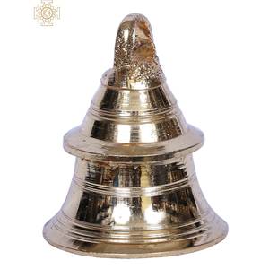 Hecho a mano 2 pulgadas pequeño latón Kavadi Bell indio decoración del hogar artículo hecho a mano producto - Product Image 2