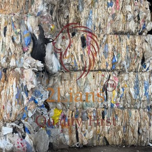 เศษฟิล์ม LDPE แบบมัดเป็นก้อน เกรด B ฟิล์มเป่าขึ้นรูป สีผสม สำหรับการขึ้นรูปฉีดพลาสติก รีไซเคิล ผลิตในเกาหลี 2 ลีอัน 23 ตัน - Product Image 1