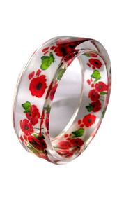 Bijoux en métal résine acrylique Bracelet Bracelet exagéré éblouissant multicolore large irrégulier carré acrylique Bracelets femmes - Product Image 3