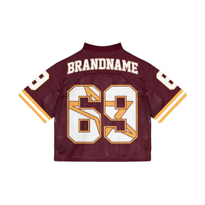 Camiseta de malla vintage para hombre, estilo urbano, personalizada, holgada, de secado rápido, transpirable, para hockey sobre hielo y fútbol, 100% poliéster - Product Image 6