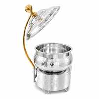 MORADABAD HOTELWARE Ensemble de bases de couvercles de casseroles en acier inoxydable martelé, résistant au lave-vaisselle, ustensile de cuisine robuste fabriqué en Uttar