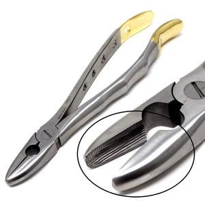 Forceps d'extraction dentaire de qualité supérieure MD1, manche doré, acier inoxydable - Product Image 6