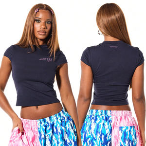 Women's <b>crop</b> top <b>T</b>-<b>Shirts</b> most selling Regular <b>Fit</b> Customized <b>T</b>-<b>shirts</b> short sleeve premium quality <b>T</b>-<b>Shirts</b> summer tees - Product Image 3