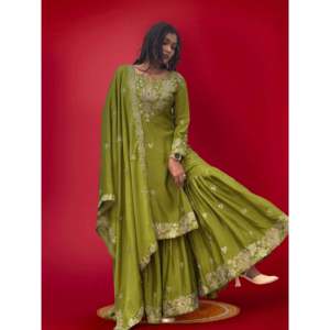 Phụ nữ đẹp trên và dưới với dupatta cho các bên thanh <span class=keywords><strong>l</strong></span>ịch thiết <span class=keywords><strong>l</strong></span>ập - Product Image 2