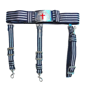 Masonic Past Grand Commander Regalia Belt – Knights Templar Officer Belt with Gold Buckle & Red Cross Emblem – Premium Red - Product Image 1