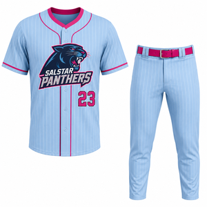 Uniforme de Béisbol Personalizado SALSTAR SPORTS, 100% Poliéster Transpirable, Impresión por Sublimación, Correa Ajustable, Alta Calidad - Product Image 1
