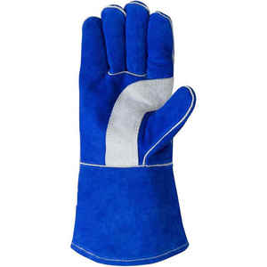 Guantes de soldadura de cuero TIG MIG de alta resistencia, resistentes al calor, guantes de seguridad industrial para soldadura. - Product Image 1