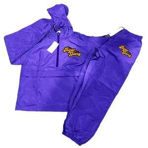 Ensemble de survêtements sportifs personnalisés pour l'entraînement et le jogging – Survêtement décontracté de haute qualité en nylon 100 % léger, teint uni - Product Image 1