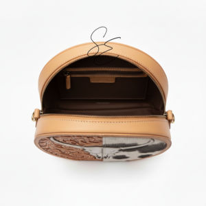 Bolso de cuero repujado con calavera de toro y pelo, estilo bohemio para mujer, bandolera, bolso de hombro estilo western, bolso tipo cantina redondo - Product Image 6