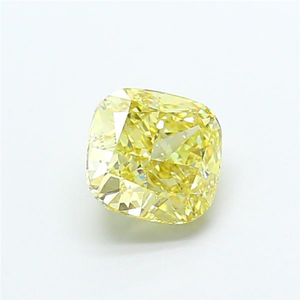 Diamante suelto de corte cojín, color amarillo intenso, certificado CVD, cultivado en laboratorio, con brillo radiante y elegante, pieza de joyería fina. - Product Image 6