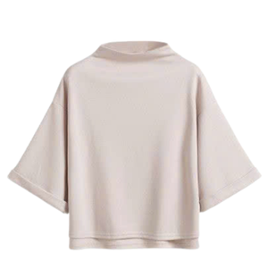 Custom Embroidered Streetwear Soft Cotton Mockneck Crewneck Pullover <b>Sweater</b> Jumper <b>Fleece</b> Oversized Women Mock Neck Sweatshirt - Product Image 6