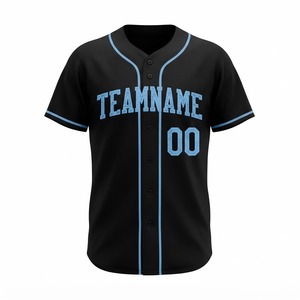 Camiseta de Béisbol Unisex con Botones, Estampado Digital, para Hombre, con Letras y Números Bordados, Uniforme Personalizado - Product Image 1