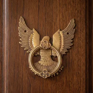 Battant de porte décoratif en laiton antique pour maison, villa, hôtel et bureau - En vente - Product Image 5