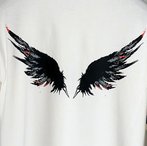 เสื้อยืดคอวีพิมพ์ลายผ้าโพลีเอสเตอร์/คอตตอนแบบสั่งทำพิเศษ ทรงโอเวอร์ไซส์ ผ้าถักน้ำหนัก 360 กรัม เป็นมิตรกับสิ่งแวดล้อม สไตล์ไฮสตรีท สำหรับฤดูใบไม้ผลิและฤดูใบไม้ร่วง - Product Image 2