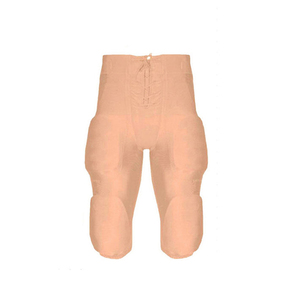 Uniforme de football américain personnalisé, maillot orange avec le numéro 24 et pantalon beige pour hommes adultes, matière polyester respirante - Product Image 6