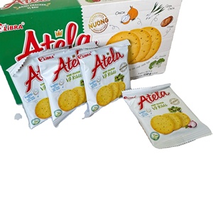 Atela Crackers aux légumes 342g, croustillants, cuits, fins, salés, faibles en glucides et en matières grasses, en boîte, ODM OEM, vente en gros, directement de l'usine du Vietnam, livraison gratuite - Product Image 4