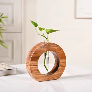 Sculpture minimaliste en bois et métal, élément décoratif élégant pour la maison, le bureau, le salon et l'étagère, en bois contemporain - Product Image 1