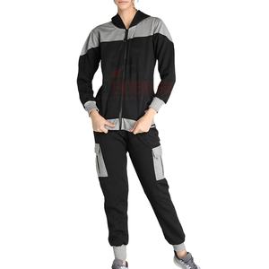 Alta calidad personalizado mujer Fitness gimnasio deportes chándal nueva llegada al por mayor moda sudadera conjuntos - Product Image 1