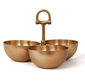 Elegante tazón de aluminio para servir, ideal para presentaciones sofisticadas que crean momentos inolvidables para anfitrión y comensales. - Product Image 1