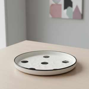 Disque en grès de qualité supérieure 3460897-15, 6 pouces, décoration cercle noir - Product Image 6