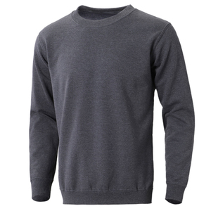 Premium <b>Mens</b> <b>Sweatshirt</b> 400gsm Cotton Crewneck Charcoal <b>Grey</b> Pullover Training Top Custom Logo - Product Image 1