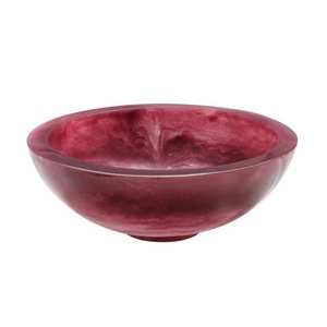 Cuenco y Florero de Resina Roja Pulida con Base Redonda, Decoración Moderna para el Hogar, Centro de Mesa, Ecológico, Apto para Lavavajillas - Product Image 1