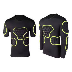 Nuevo Diseño de Camiseta de Entrenamiento de Fútbol Protectora, Manga Larga, para Portero, Uniforme de Poliéster, Colorido, Manga Corta - Product Image 2