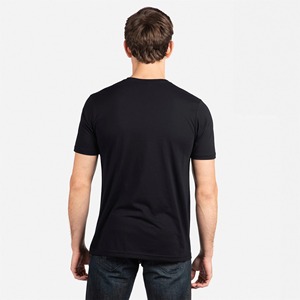 Men's Black Short Sleeve T-<b>Shirt</b> Silk Screen Printed <b>Flame</b> Logo Casual Wear O-Neck Loose Fit 100% Cotton Jersey Breathable - Product Image 4