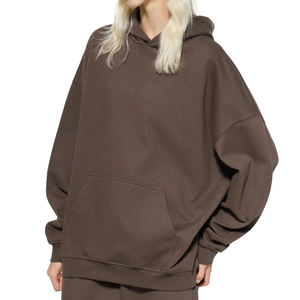 Thick Oversize <b>Hoodie</b> <b>Men</b> & Women Heavyweight Comfortable Relaxed Fit <b>Oversized</b> Stretch Ribbed Cuffs Unisex <b>Hoodie</b> - Product Image 2