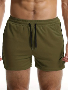 Premium Quality Custom Men Compression Shorts Outdoor Gym Training Running Sporty Knitted Polyester/Cotton Sport Shorts Athletic - Product Image 5