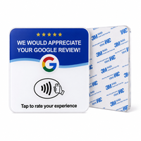 Tarjeta NFC y Soporte de Acrílico Personalizado con Código QR para Reseñas de Google de Vorx Tech para Restaurantes