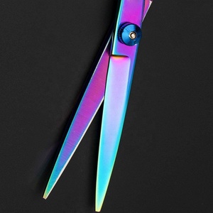 Professional J2 Japanese Stainless Steel <b>Barber</b> Hair Cutting Scissors New Fashionable Salon Sharp Straight <b>Blade</b> Multi-Color - Product Image 3